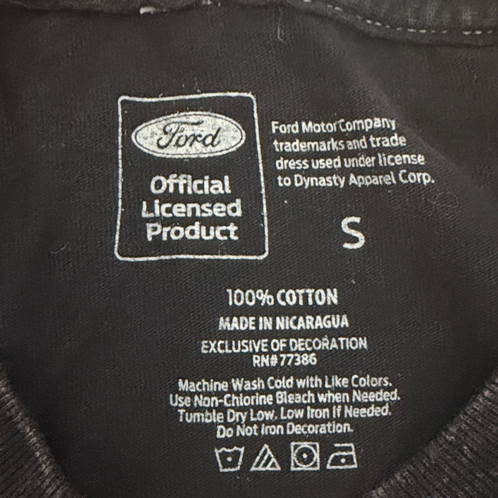 Ford Black and White Logo T-Shirt Size S - Picture 7 of 7